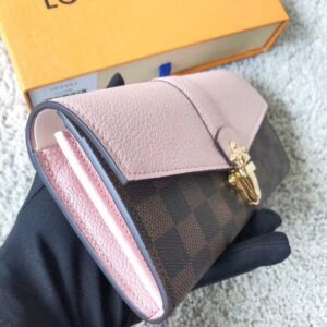 Portafoglio Falsa Louis Vuitton Clapton Damier Ebene N64447 BLV945