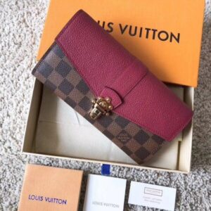 Portafoglio Falsa Louis Vuitton Clapton Damier Ebene N64448 BLV935