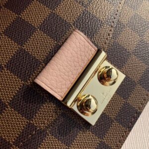 Portafoglio Falsa Louis Vuitton con catena Croisette Damier Ebene N60287 BLV944