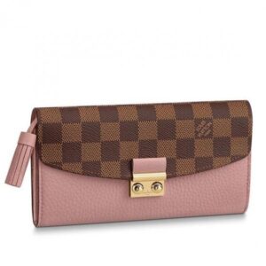 Portafoglio Falsa Louis Vuitton Croisette Damier Ebene N60215 BLV938 2