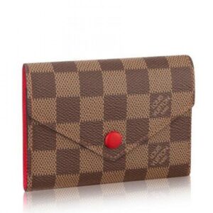 Portafoglio Falsa Louis Vuitton Victorine Damier Ebene N41659 BLV937 2