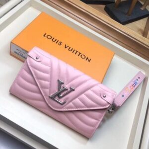 Portafoglio lungo Falsa Louis Vuitton rosa New Wave M63729 BLV1010