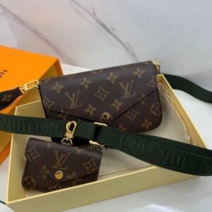 Falsa Louis Vuitton F??licie Strap & Go Tela monogramma M80091 BLV970