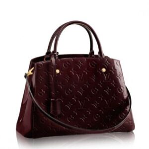 Falsa Louis Vuitton Montaigne MM Borsa Monogram Vernis M50400 BLV604 2