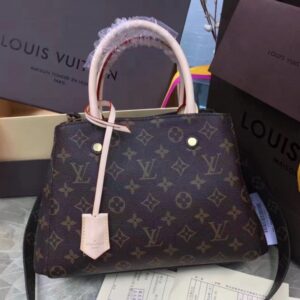 Falsa Louis Vuitton Montaigne Borsa BB Tela monogramma M41055 BLV396