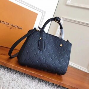 Falsa Louis Vuitton Montaigne BB Borsa Monogram Empreinte M41053 BLV547