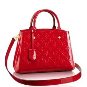 Falsa Louis Vuitton Montaigne Borsa BB Monogram Vernis M50170 BLV609 2