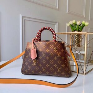 Borsa Falsa Louis Vuitton Montaigne BB con manico intrecciato monogramma M44671 BLV290