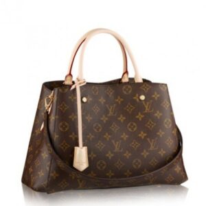 Falsa Louis Vuitton Montaigne MM Borsa Monogram Tela M41056 BLV395 2