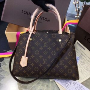 Falsa Louis Vuitton Montaigne MM Borsa Monogram Tela M41056 BLV395