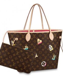 Falsa Louis Vuitton Neverfull MM Borsa Monogram Fiori M44364 BLV323