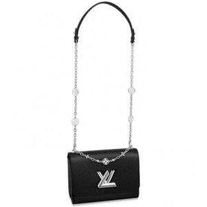 Borsa Falsa Louis Vuitton Twist MM con gioielli floreali M55411 BLV148