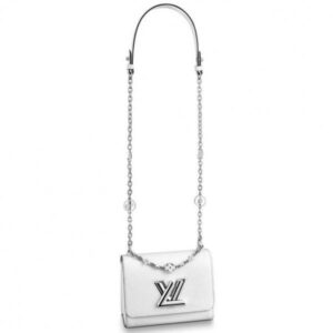 Borsa Falsa Louis Vuitton Twist PM con gioielli floreali M55412 BLV150