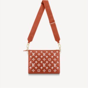 Falsa Louis Vuitton COUSSIN PM Borsa Terracotta Marrone M20761 2