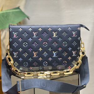 Borsa Falsa Louis Vuitton Coussin MM LV Blu Navy M21204