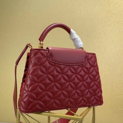 Borsa Falsa Louis Vuitton Capucines BB in pelle di agnello trapuntata M55360 BLV819 - immagine 3