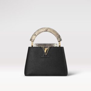 Falsa Louis Vuitton Capucines Mini Borsa LV Nera N96467 2