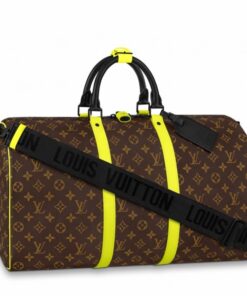 Falsa Louis Vuitton Keepall Bandouliere 50 Borsa Monogram Giallo M45866