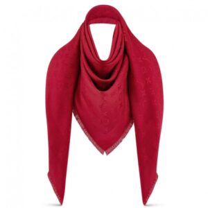 Falsa Louis Vuitton Scialle monogramma rosso M72237 2