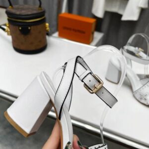 Sandali Falsa Louis Vuitton Horizon in pelle traforata marrone