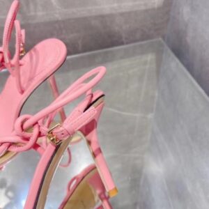 Sandali Falsa Louis Vuitton Nova 90MM in pelle di agnello rosa
