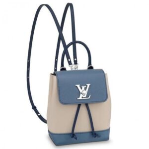 Zaino Falsa Louis Vuitton blu Jean Lockme Mini M55017 BLV027 2