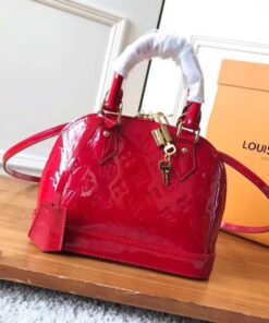 Falsa Louis Vuitton Alma BB Borsa Monogram Vernis M90174 BLV614 2