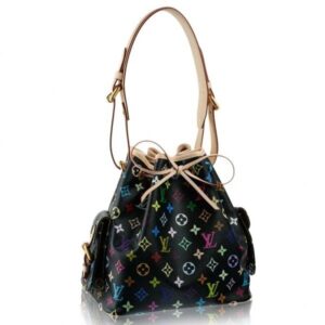 Falsa Louis Vuitton Petit Noe Borsa Monogram Multicolore M42230 BLV588