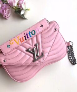 Borsa a catena Falsa Louis Vuitton rosa New Wave MM M51944 BLV641 2