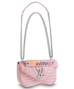 Falsa Louis Vuitton Borsa a catena rosa New Wave PM M51933 BLV644