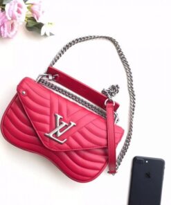 Falsa Louis Vuitton Borsa a catena rossa New Wave MM M51943 BLV642 2