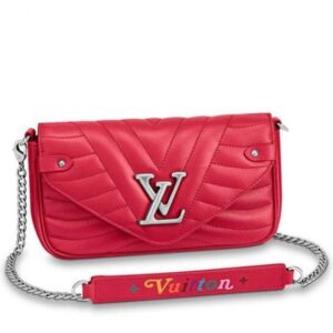 Falsa Louis Vuitton Pochette con catena rossa New Wave M63956 BLV622 2