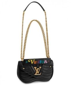 Falsa Louis Vuitton Borsa a catena nera New Wave PM M51683 BLV646