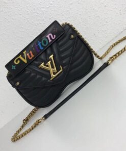 Falsa Louis Vuitton Borsa a catena nera New Wave PM M51683 BLV646 2