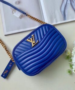 Borsa per fotocamera Falsa Louis Vuitton blu New Wave M53901 BLV626 2