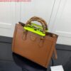 Borsa tote media Falsa Gucci Diana Gucci 655658 Verde 10