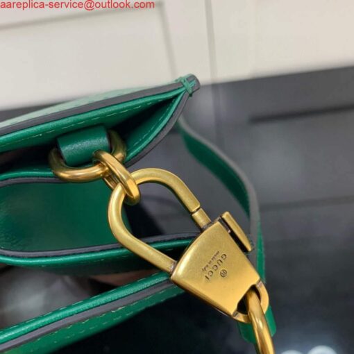 Borsa tote media Falsa Gucci Diana Gucci 655658 Verde - immagine 5