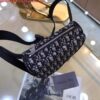 Falsa Dior 1ADPO223 Borsa a tracolla Dior Oblique Galaxy in pelle nera e beige