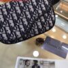 Falsa Dior 1ADPO223 Borsa a tracolla Dior Oblique Galaxy in pelle nera e beige