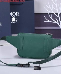 Borsa a tracolla Falsa Dior 1ADPO223 in pelle verde 2