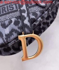 Falsa Dior M0446 Borsa da sella Dior Grigio Ricamo Mizza Multicolor 2