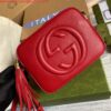 Falsa Gucci 308364 Soho piccola borsa a tracolla in pelle da discoteca Borsa rossa
