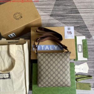 Borsa a tracolla Falsa Gucci 681021 GG Supreme Marrone 2