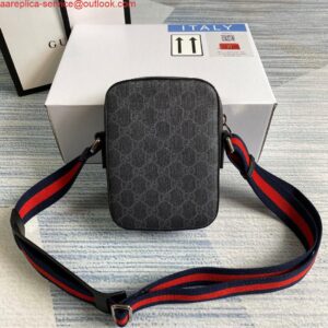 Falsa Gucci 682357 GG Messenger nera 598103 Tela GG Supreme nera 2