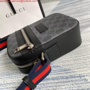 Falsa Gucci 682357 GG Messenger nera 598103 Tela GG Supreme nera