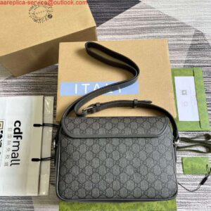 Borsa a tracolla Falsa Gucci 724704 Ophidia grigia 2