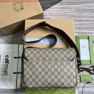 Falsa Gucci 760123 Borsa a tracolla GG Marrone 2