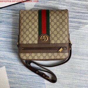 Borsa a tracolla media Falsa Gucci 547934 Ophidia GG